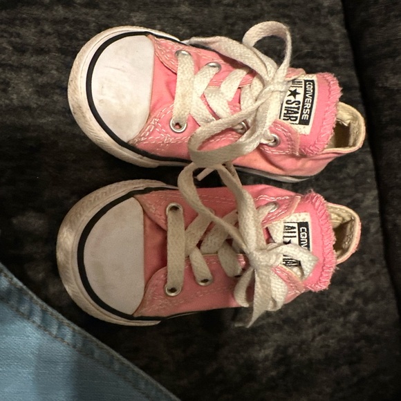 Converse Pink and White Chuck Taylor Sneakers - Picture 1 of 4